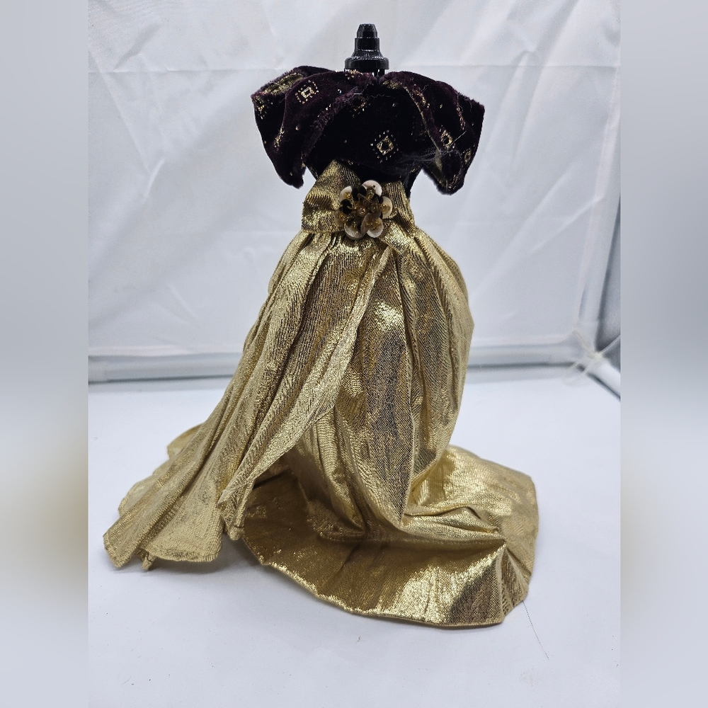 OOAK Elegant Gold and Black Dress